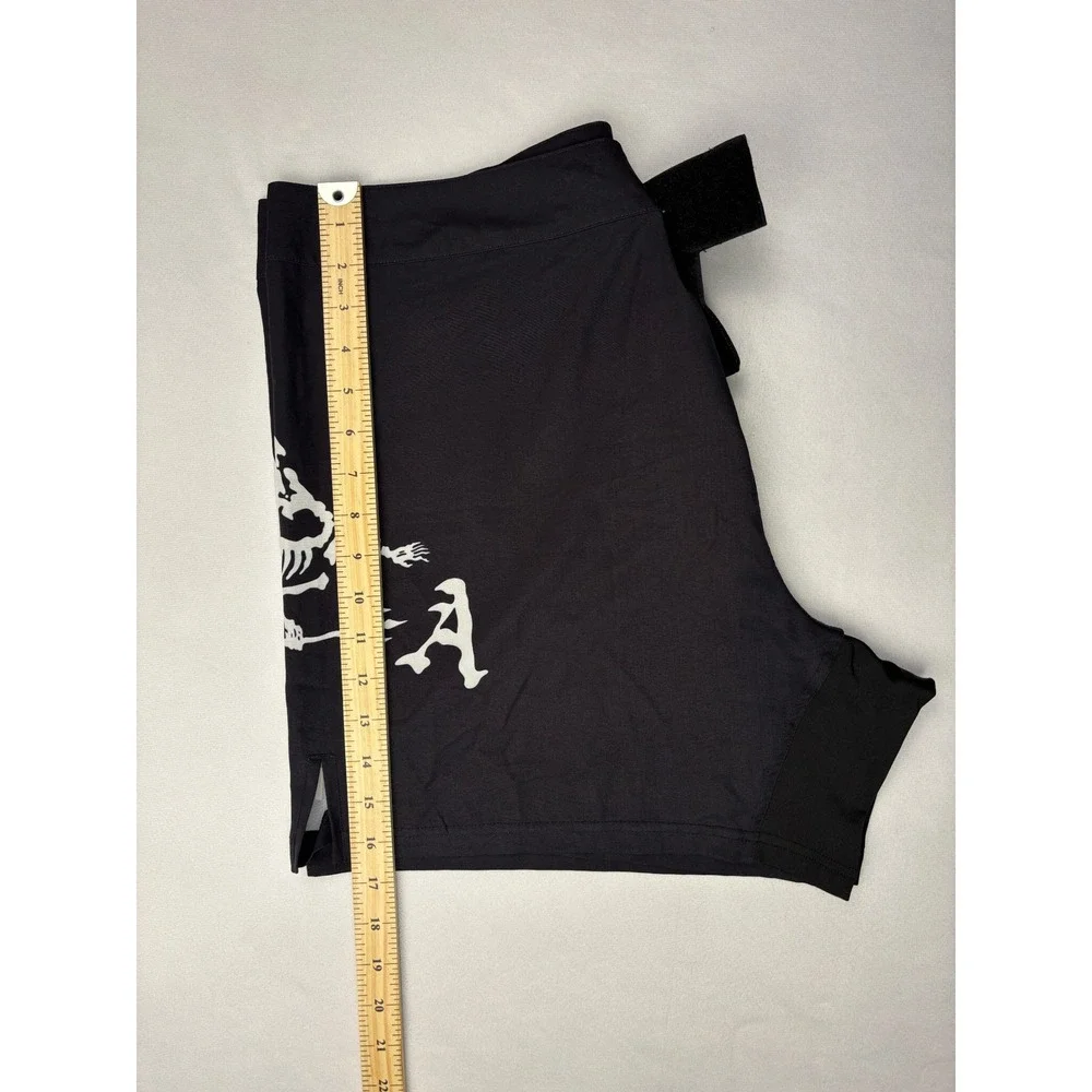 Tachuntfish Mens Board Shorts‎ Black Skeleton Fish Arrowhead Swim Trunks 2XL